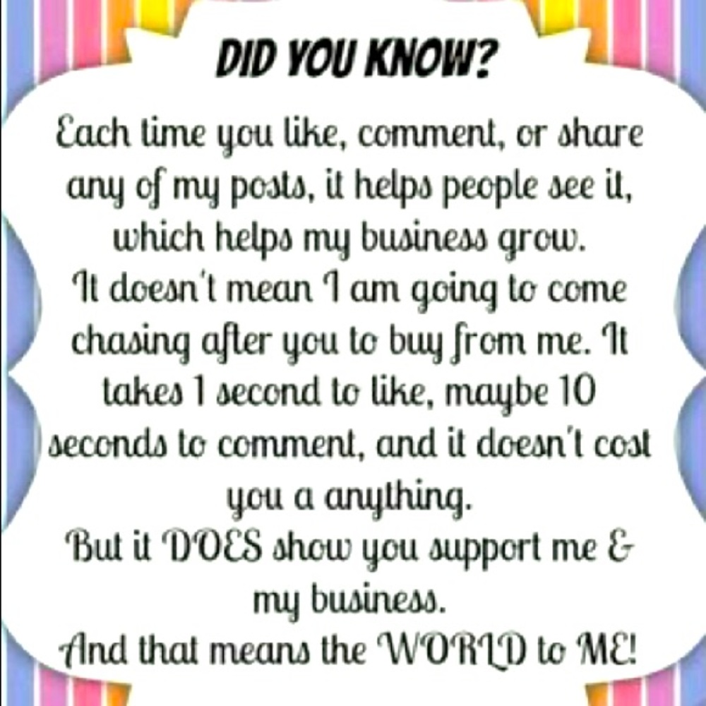 Help grow my business by sharing items in mycloset